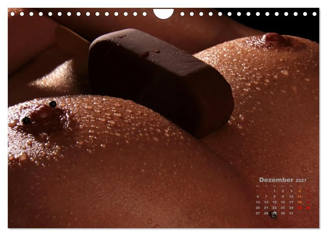 Bild: 9783516780994 | Glanzperlen - Wassertropfen auf nackter Haut (Wandkalender 2027 DIN...