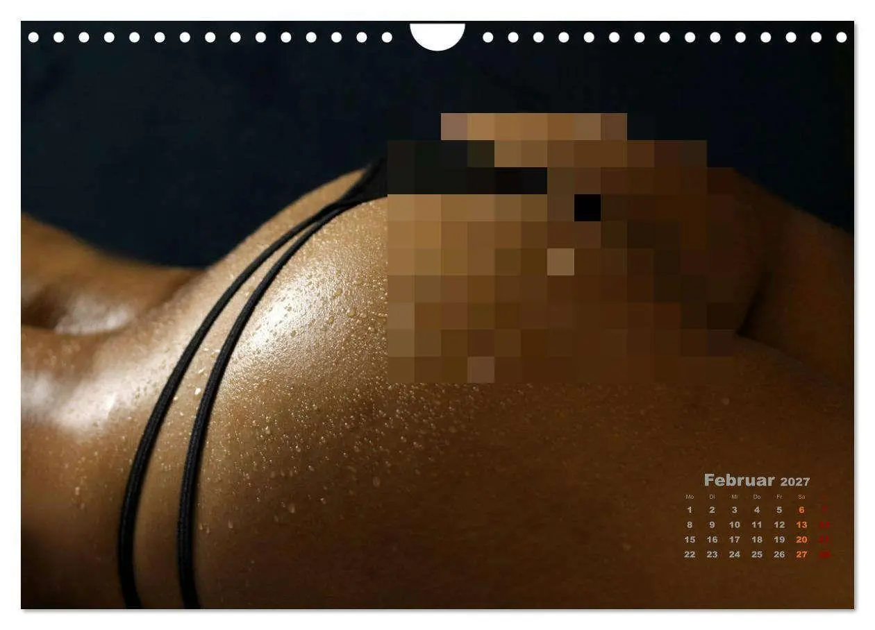 Bild: 9783516780994 | Glanzperlen - Wassertropfen auf nackter Haut (Wandkalender 2027 DIN...