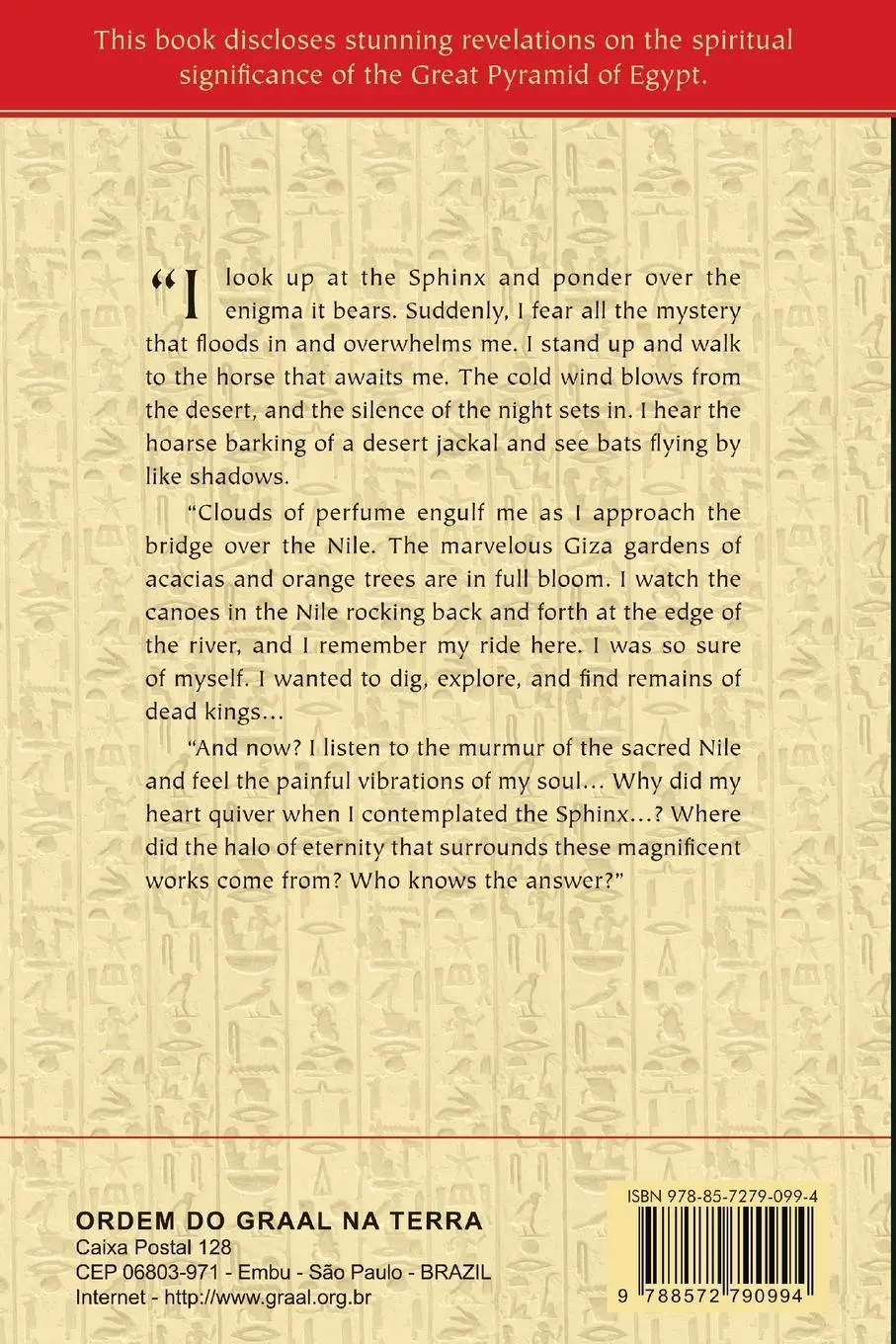Rückseite: 9788572790994 | THE GREAT PYRAMID REVEALS ITS SECRET | ROSELIS von Sass | Taschenbuch