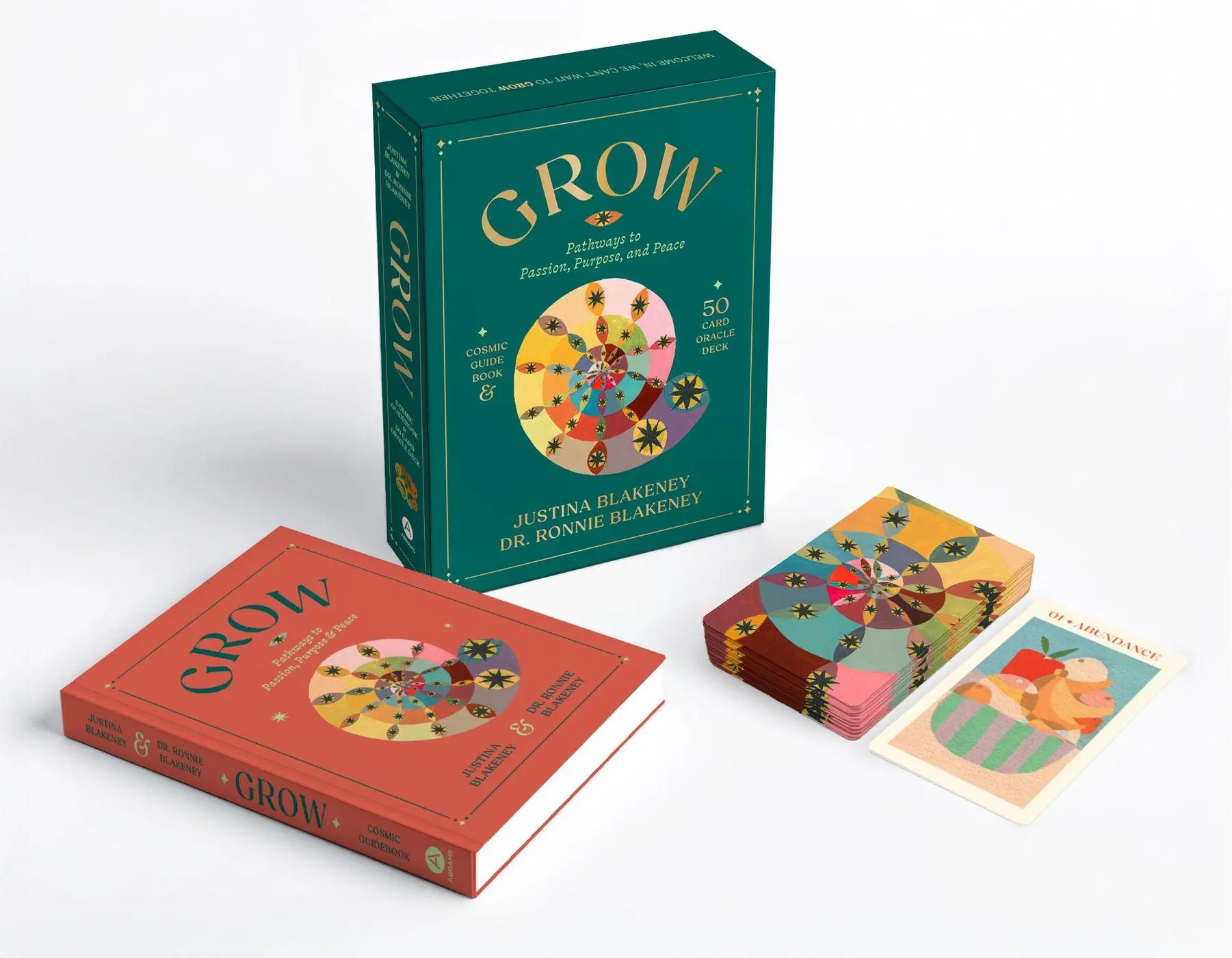 Cover: 9781419781094 | Grow | Pathways to Passion, Purpose &amp; Peace Guidebook &amp; Oracle Deck