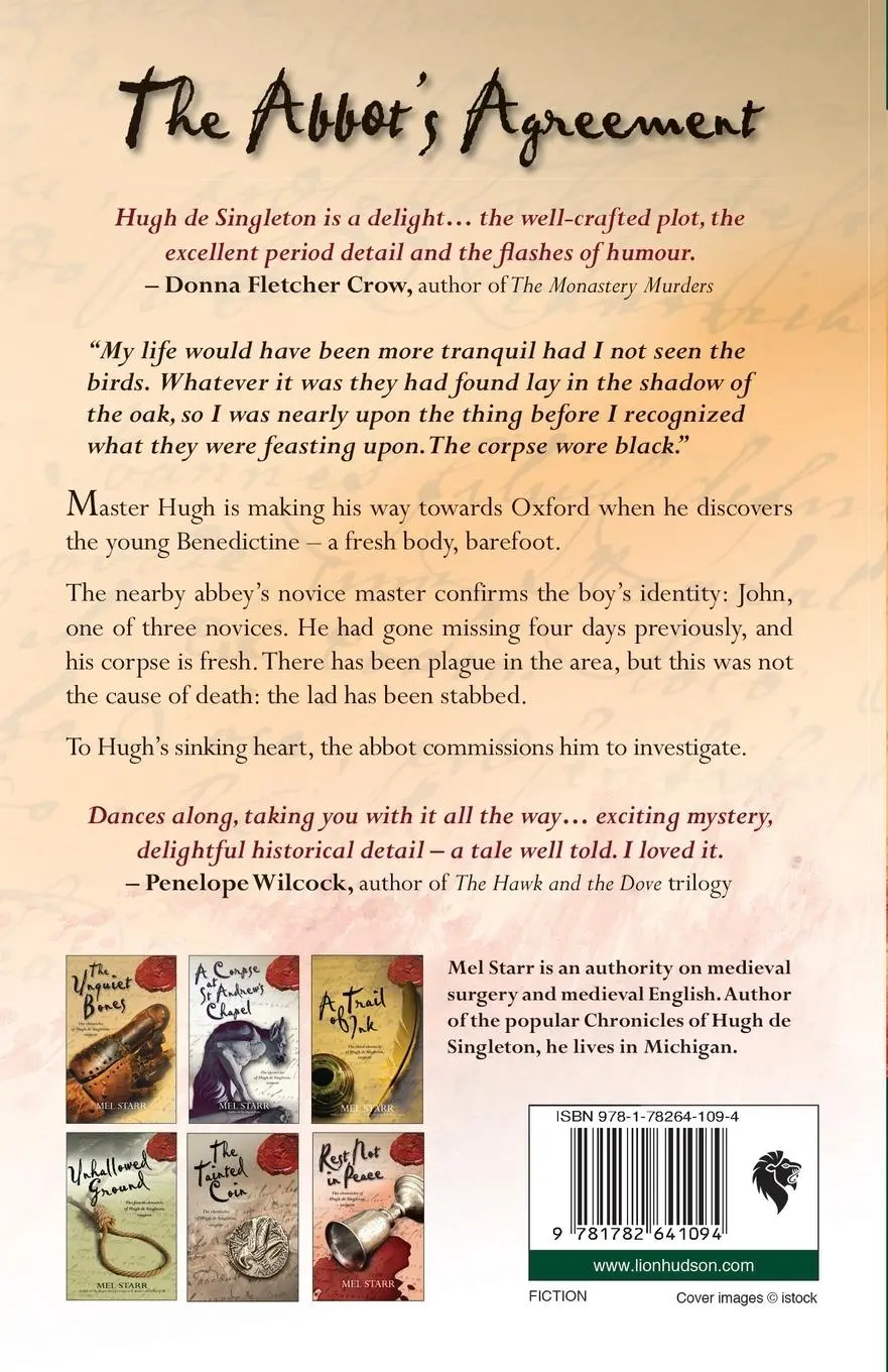 Rückseite: 9781782641094 | The Abbot's Agreement | Starr Mel | Taschenbuch | Paperback | Englisch