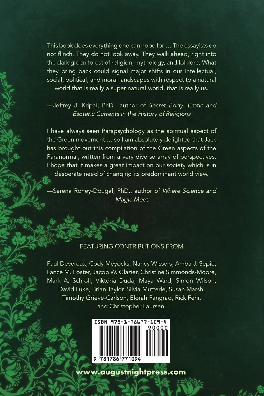 Rückseite: 9781786771094 | Greening the Paranormal | Jack Hunter | Taschenbuch | Englisch | 2019
