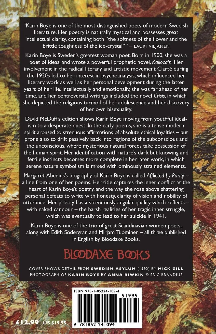 Rückseite: 9781852241094 | Complete Poems | Karin Boye | Taschenbuch | Kartoniert / Broschiert