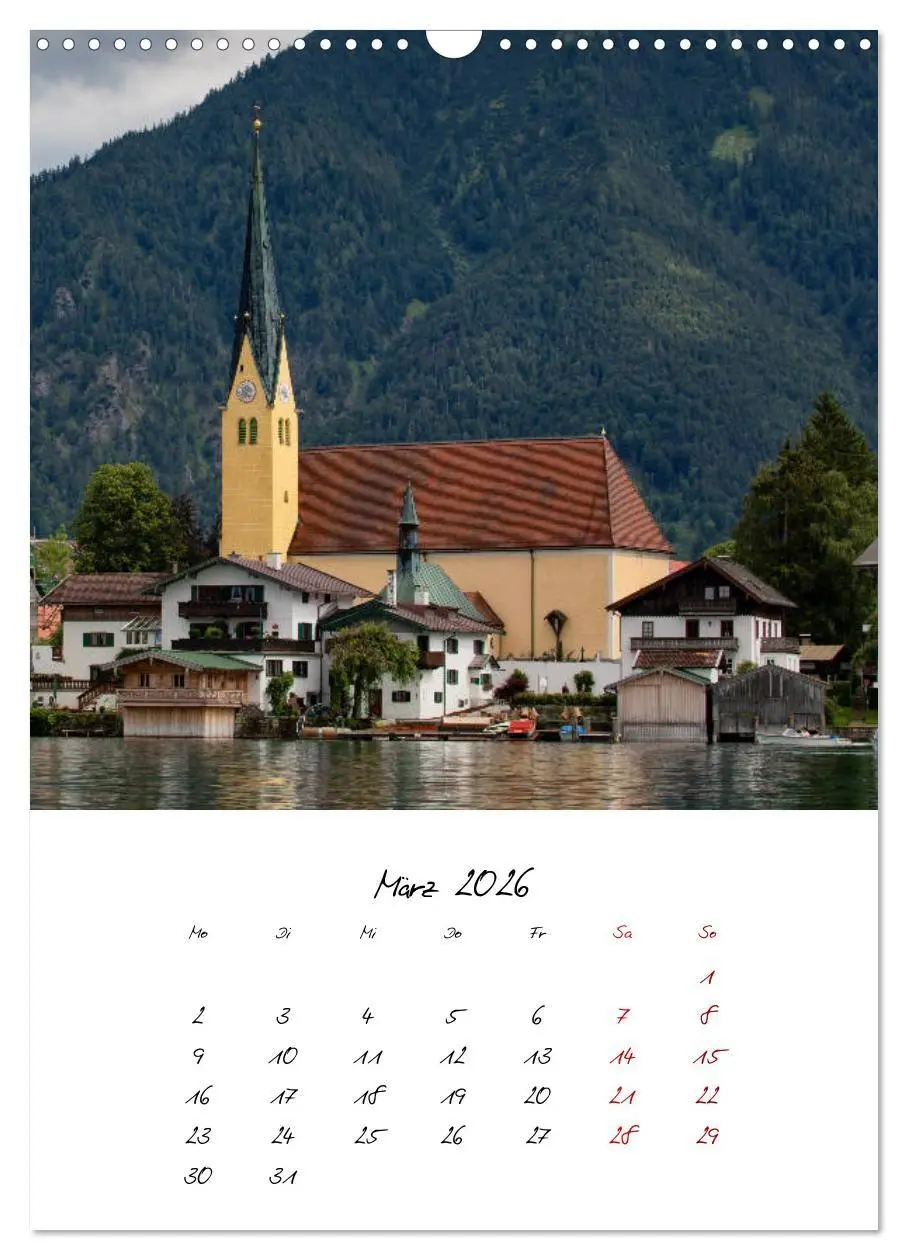 Bild: 9783516741094 | Tegernsee - Im Herz der Natur (Wandkalender 2026 DIN A3 hoch),...
