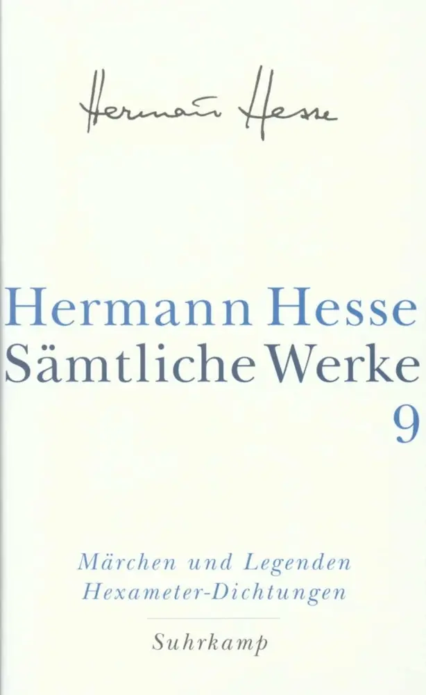 Cover: 9783518411094 | Die Märchen, Legenden, Übertragungen, Dramatisches, Idyllen | Hesse