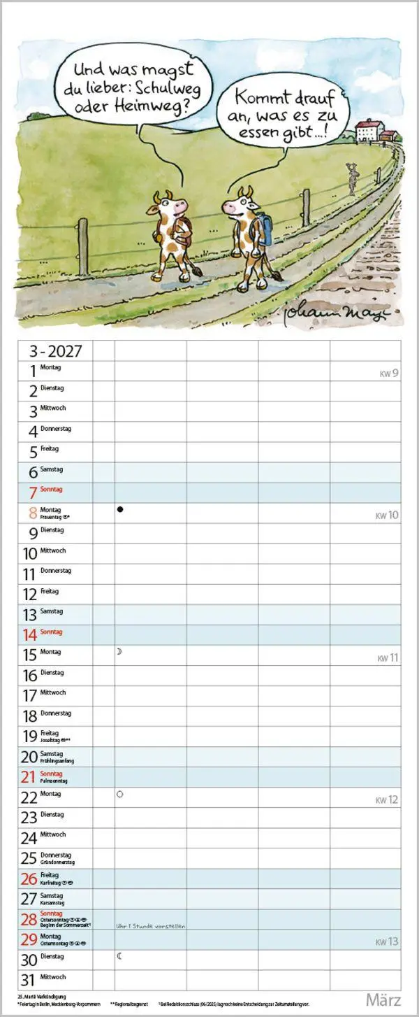 Bild: 9783819301094 | Tierisches Familienglück 2027 | Verlag Korsch | Kalender | 14 S.