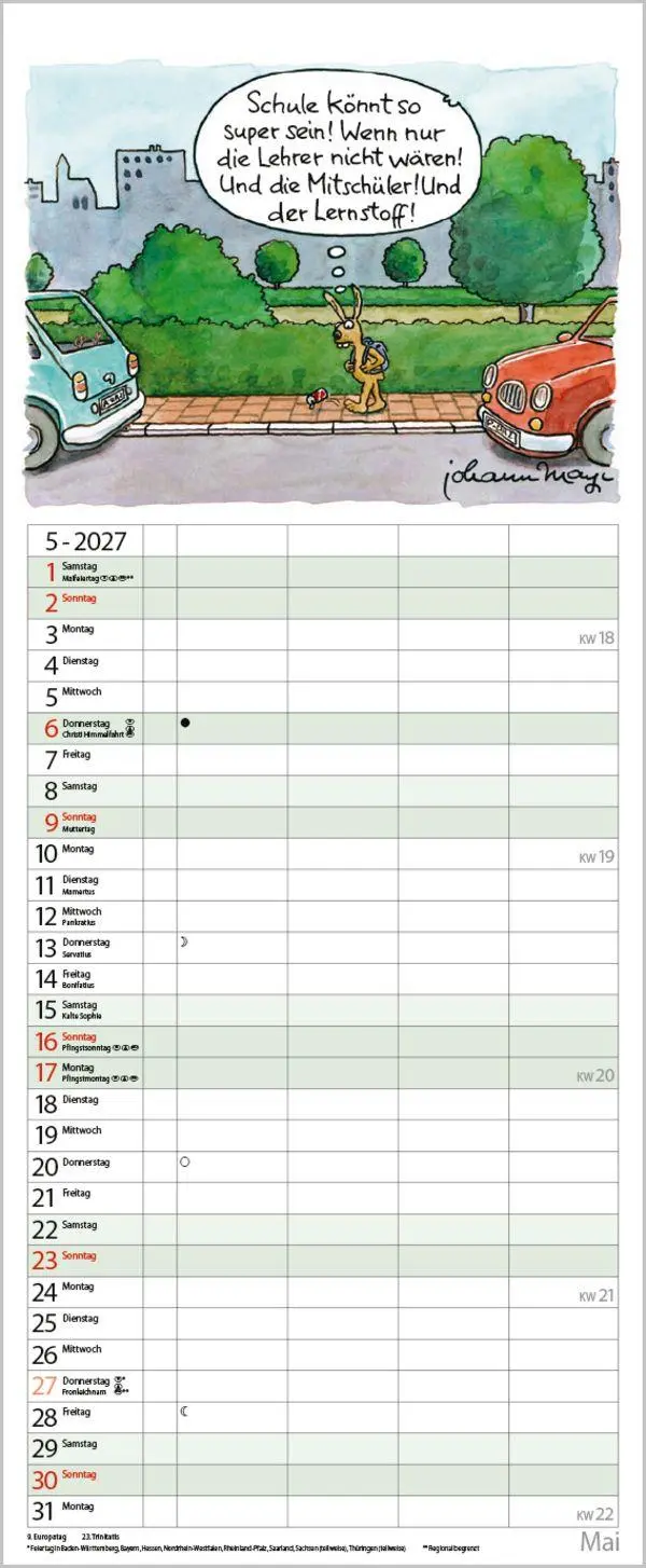 Bild: 9783819301094 | Tierisches Familienglück 2027 | Verlag Korsch | Kalender | 14 S.