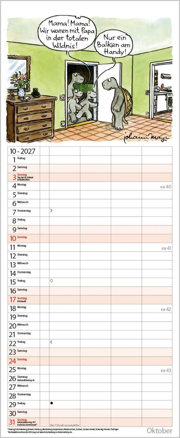 Bild: 9783819301094 | Tierisches Familienglück 2027 | Verlag Korsch | Kalender | 14 S.