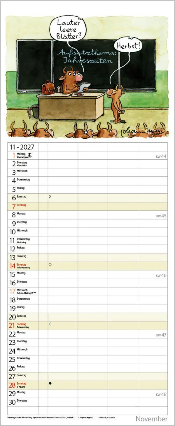 Bild: 9783819301094 | Tierisches Familienglück 2027 | Verlag Korsch | Kalender | 14 S.