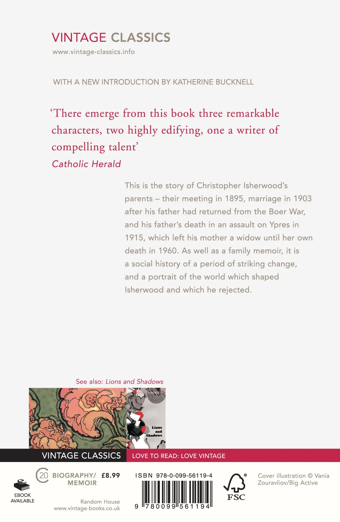 Rückseite: 9780099561194 | Kathleen and Frank | Christopher Isherwood | Taschenbuch | Englisch