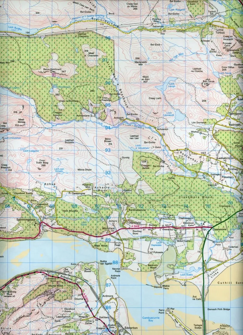 Bild: 9780319261194 | Dornoch &amp; Alness, Invergordon &amp; Tain | Ordnance Survey | (Land-)Karte