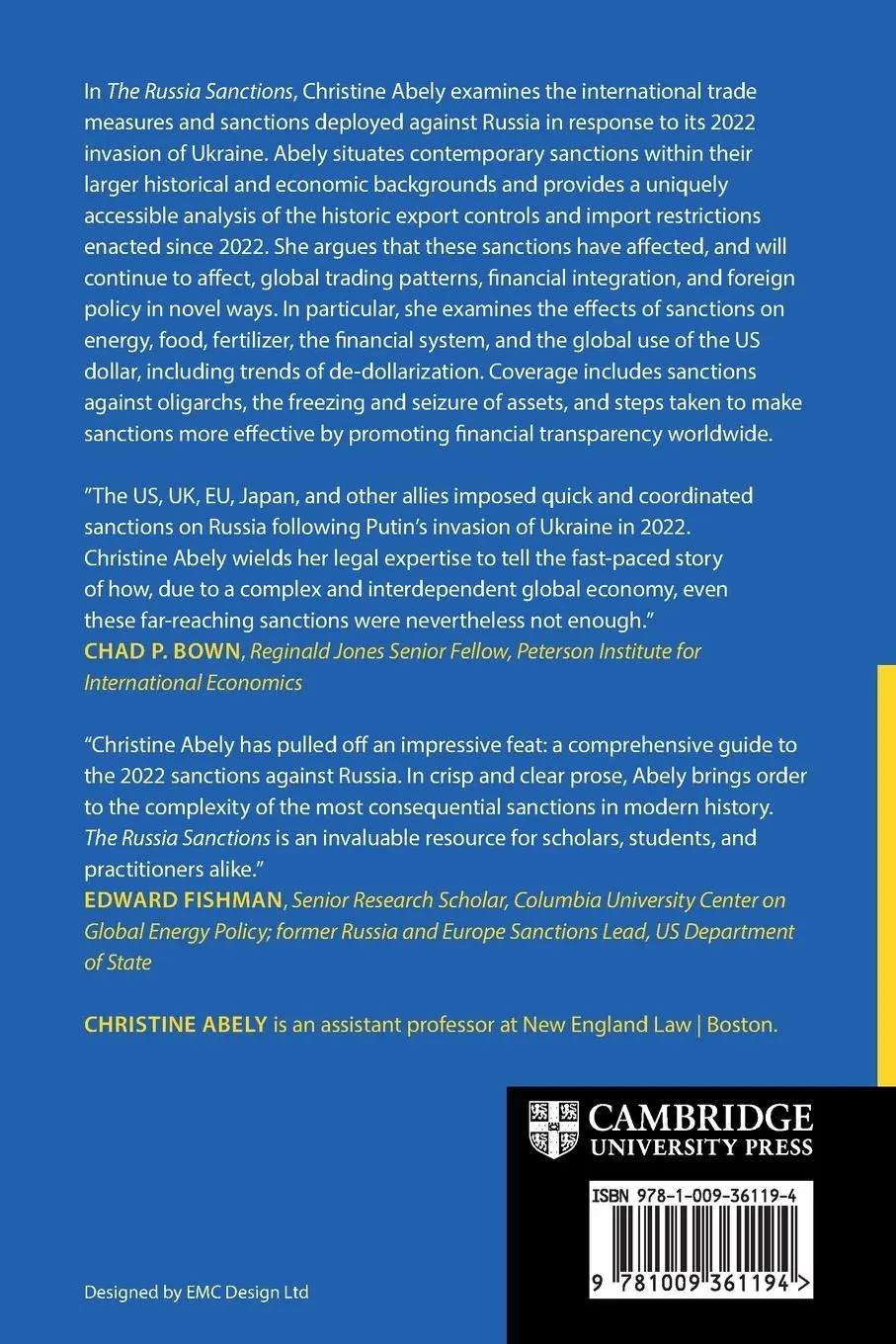 Rückseite: 9781009361194 | The Russia Sanctions | Christine Abely | Taschenbuch | Englisch | 2023