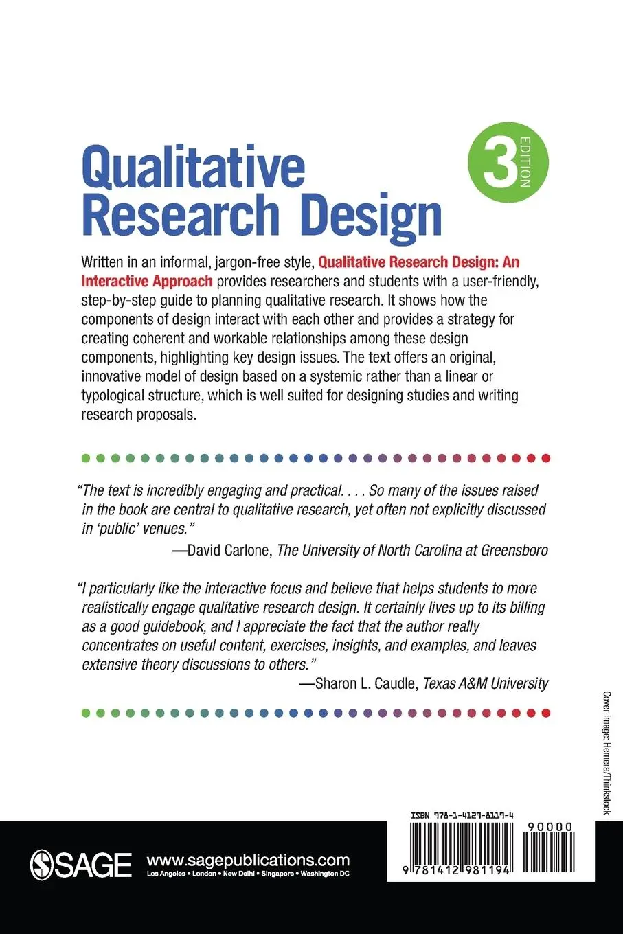 Rückseite: 9781412981194 | Qualitative Research Design | An Interactive Approach | Maxwell | Buch
