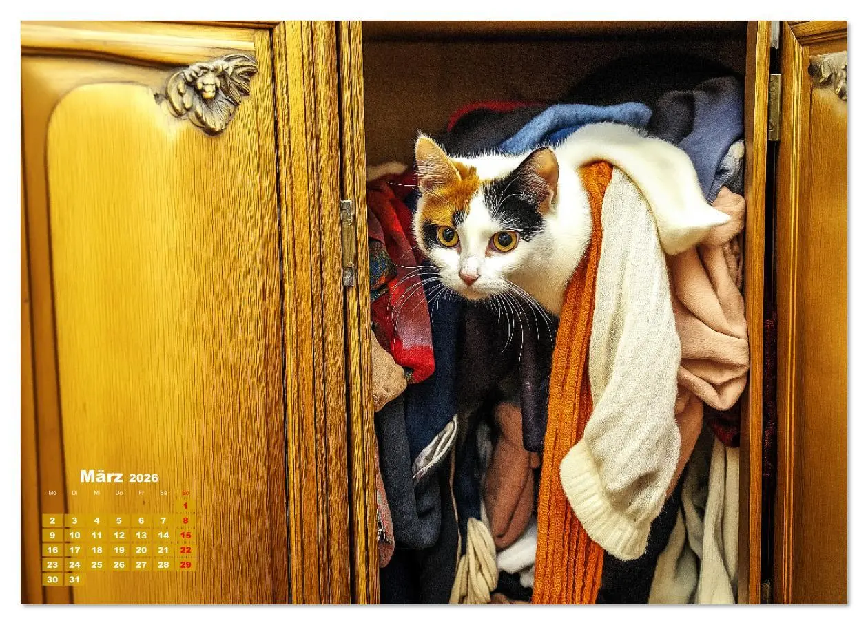 Bild: 9783457331194 | Momente eines Katzenbesitzers - Chaos der Samtpfoten (Wandkalender...