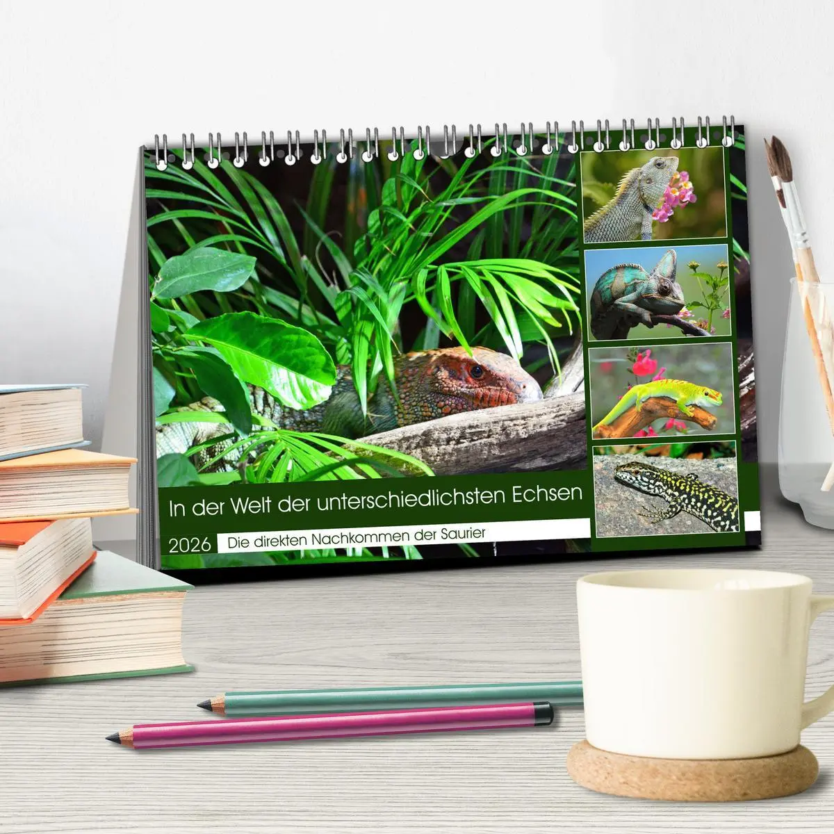 Bild: 9783457571194 | In der Welt der unterschiedlichsten Echsen (Tischkalender 2026 DIN...