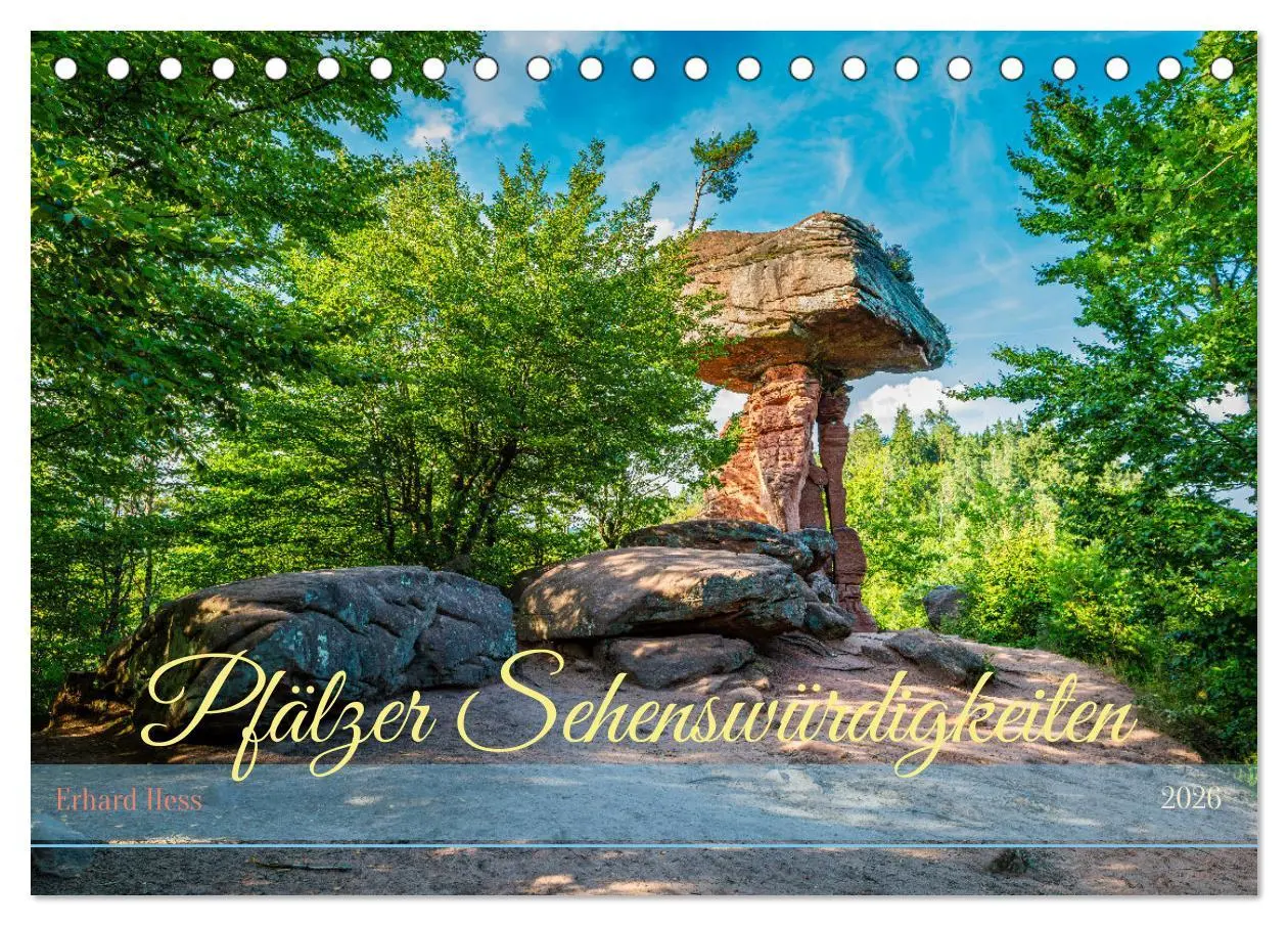 Cover: 9783516111194 | Pfälzer Sehenswürdigkeiten (Tischkalender 2026 DIN A5 quer),...