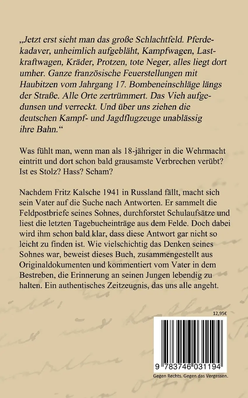Rückseite: 9783746031194 | Du wirst mich doch nicht vergessen? | Stefan Heikens | Taschenbuch