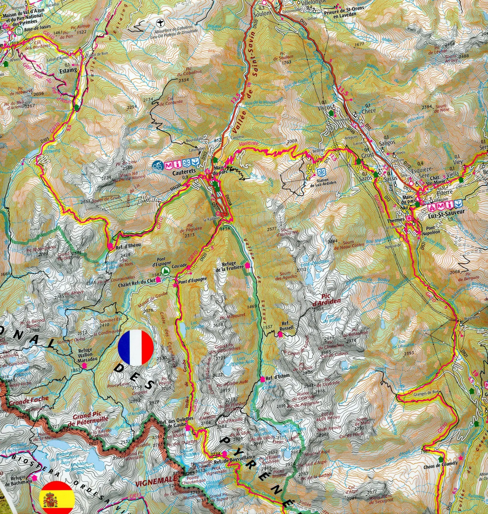 Bild: 9782758551294 | Traversee des Pyrenées 1:110 000 | 1:110000 | (Land-)Karte | 2021