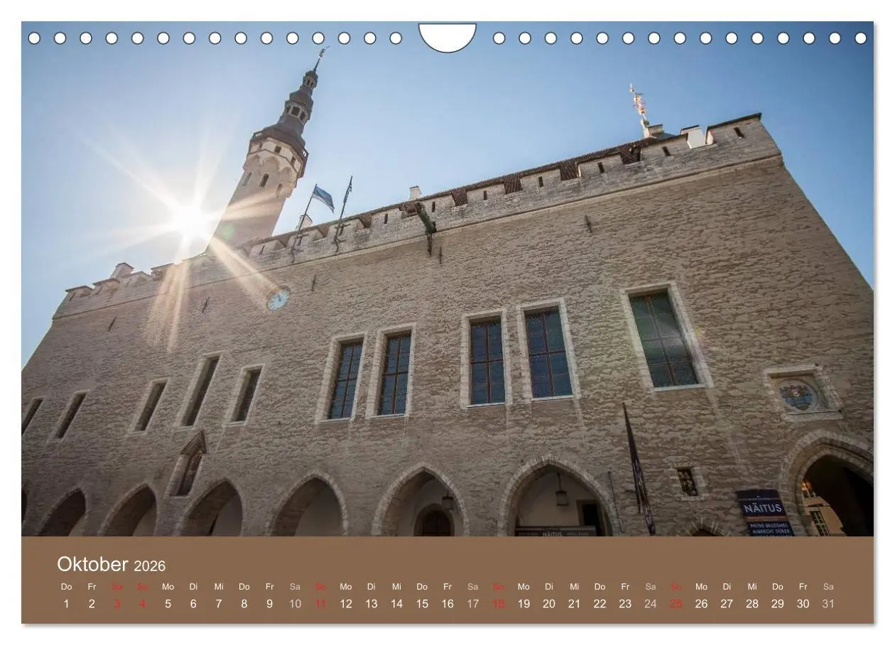 Bild: 9783516031294 | Tallinn - Streifzug durch die Altstadt (Wandkalender 2026 DIN A4...