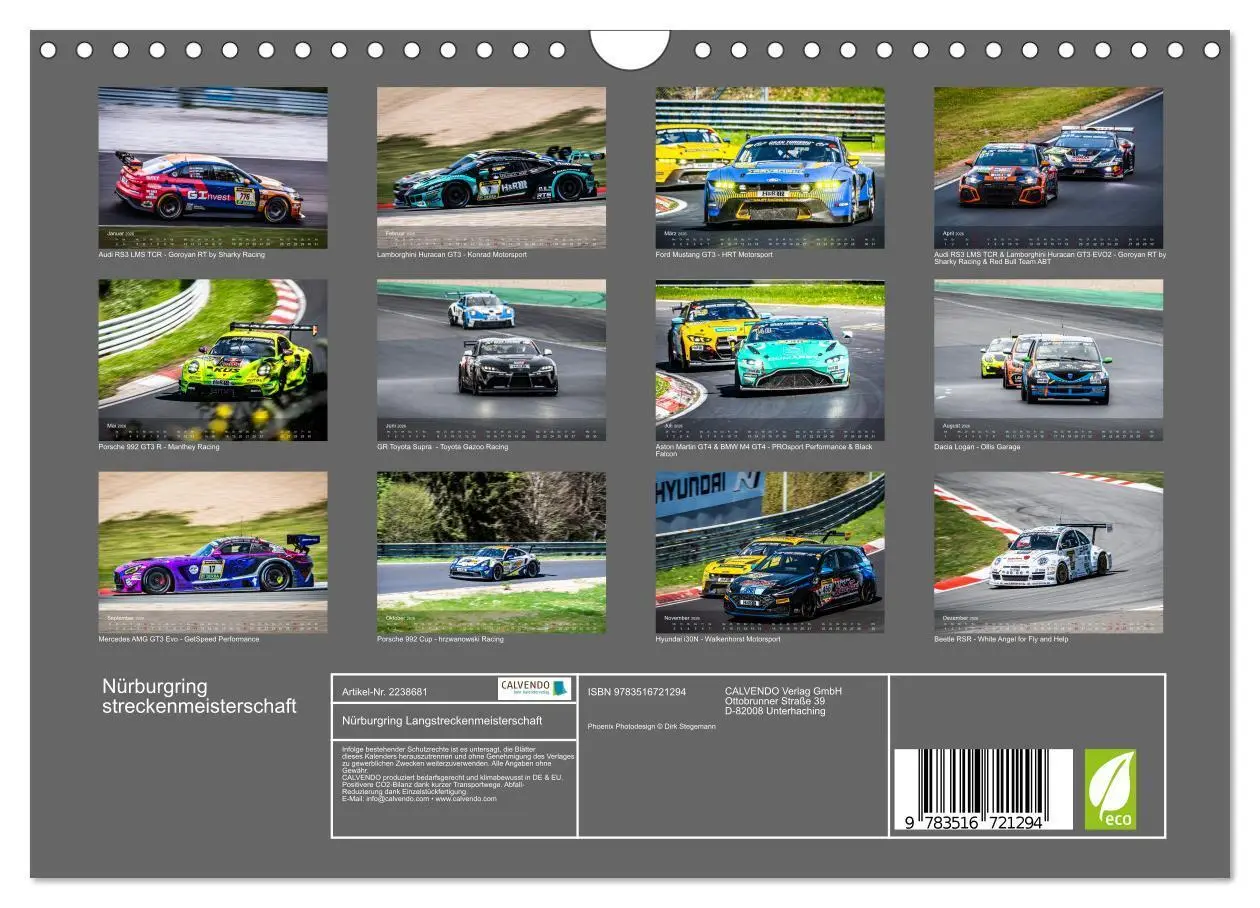 Bild: 9783516721294 | Nürburgring Langstreckenmeisterschaft (Wandkalender 2026 DIN A4...