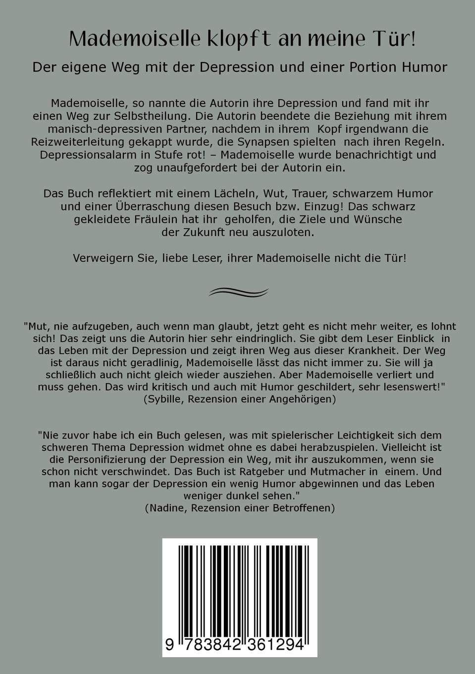 Rückseite: 9783842361294 | Mademoiselle klopft an meine Tür! | Caroline Régnard-Mayer | Buch