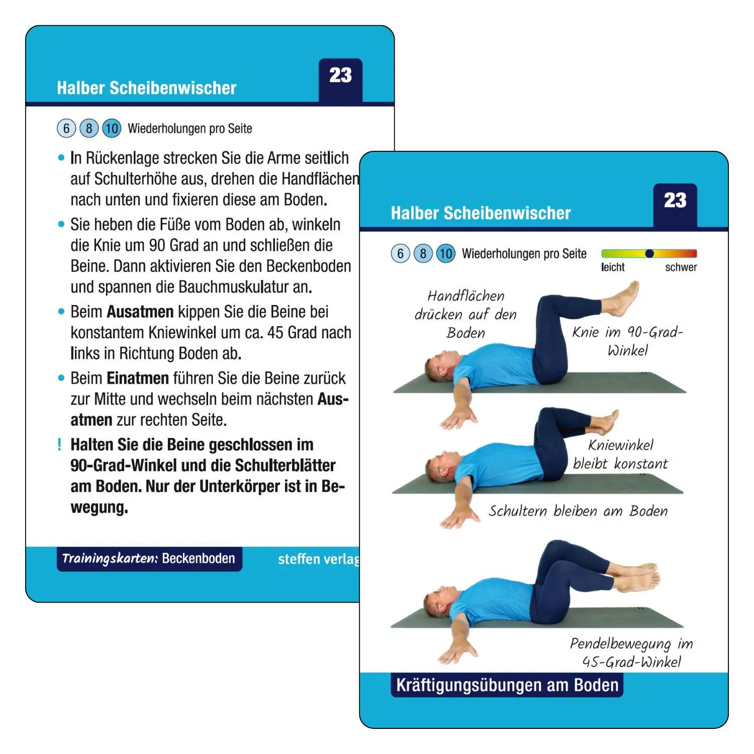 Bild: 9783957991294 | Trainingskarten Beckenboden | Ronald Thomschke (u. a.) | Taschenbuch