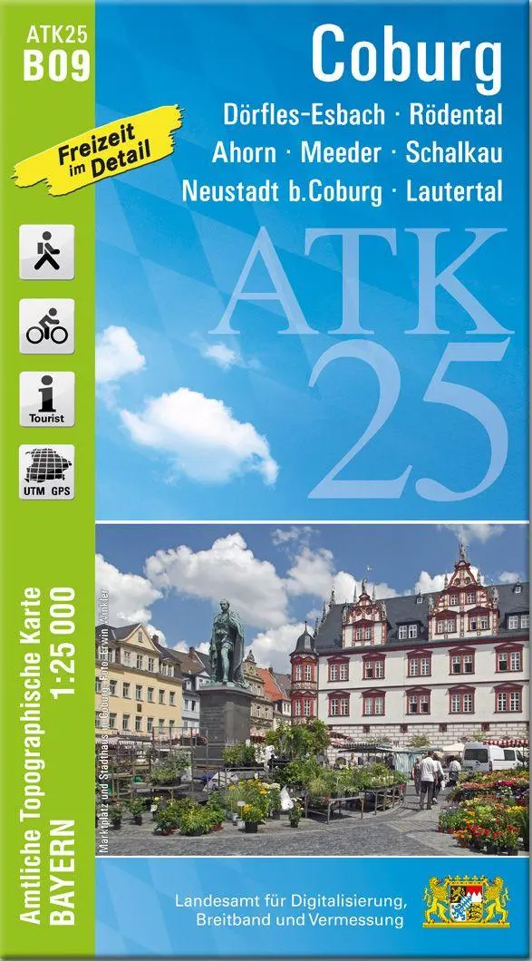 Cover: 9783987761294 | ATK25-B09 Coburg (Amtliche Topographische Karte 1:25000) | Deutsch