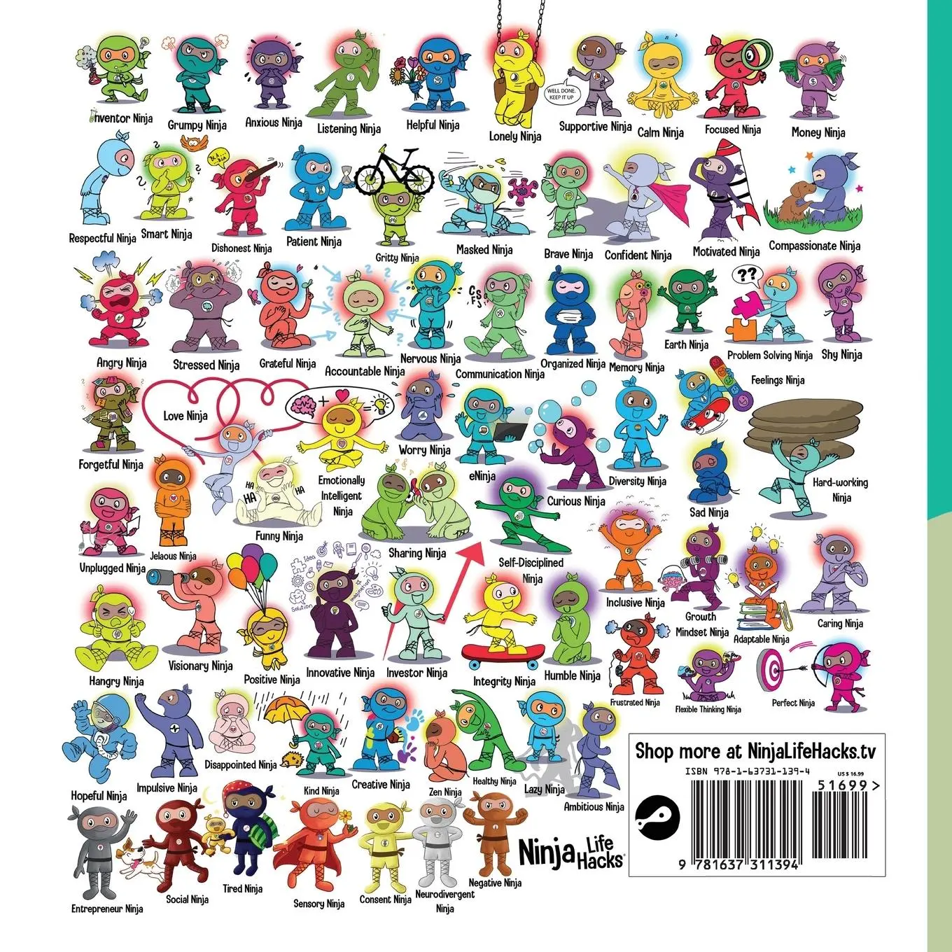 Rückseite: 9781637311394 | Lonely Ninja | A Children's Book About Feelings of Loneliness | Nhin