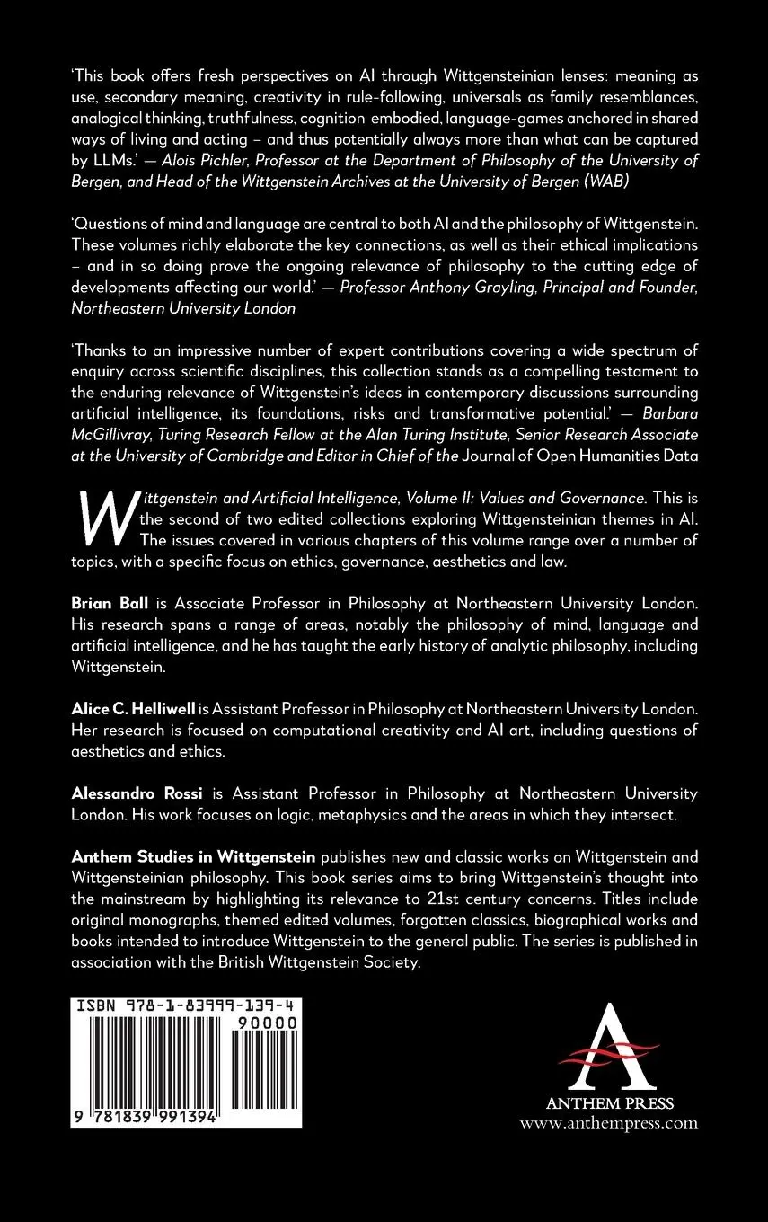 Rückseite: 9781839991394 | Wittgenstein and Artificial Intelligence, Volume II | Buch | Englisch
