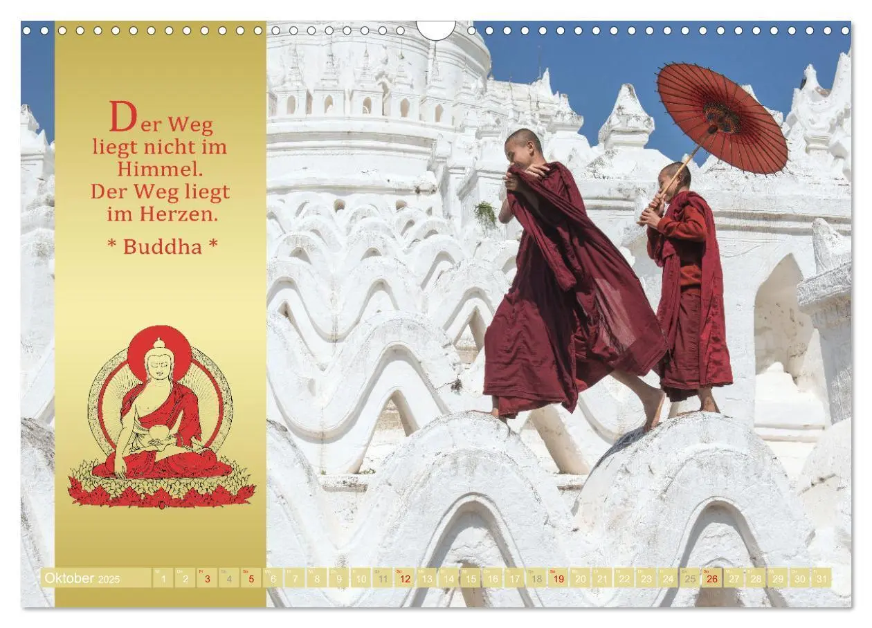 Bild: 9783435081394 | BUDDHAS WORTE - Buddhistische Weisheiten (Wandkalender 2025 DIN A3...