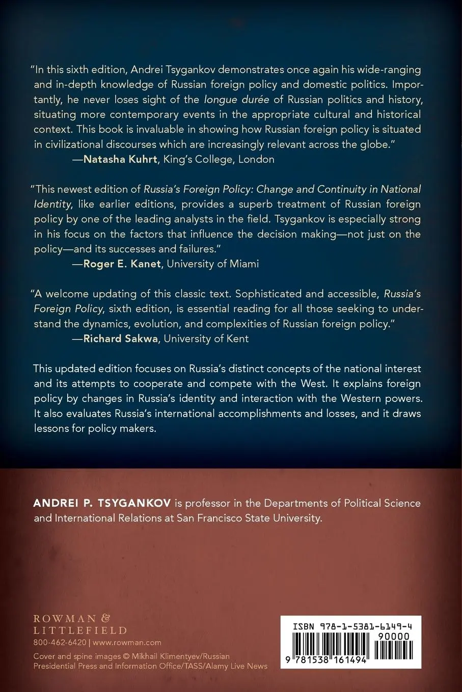 Rückseite: 9781538161494 | Russia's Foreign Policy | Change and Continuity in National Identity