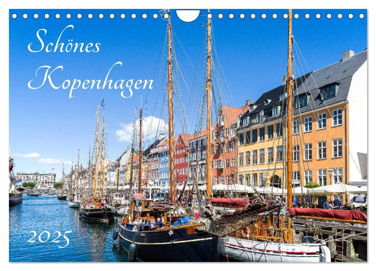 Cover: 9783435451494 | Schönes Kopenhagen (Wandkalender 2025 DIN A4 quer), CALVENDO...