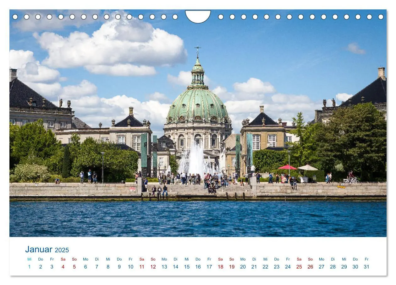 Bild: 9783435451494 | Schönes Kopenhagen (Wandkalender 2025 DIN A4 quer), CALVENDO...