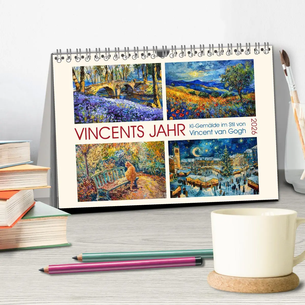 Bild: 9783457471494 | Vincents Jahr (Tischkalender 2026 DIN A5 quer), CALVENDO...