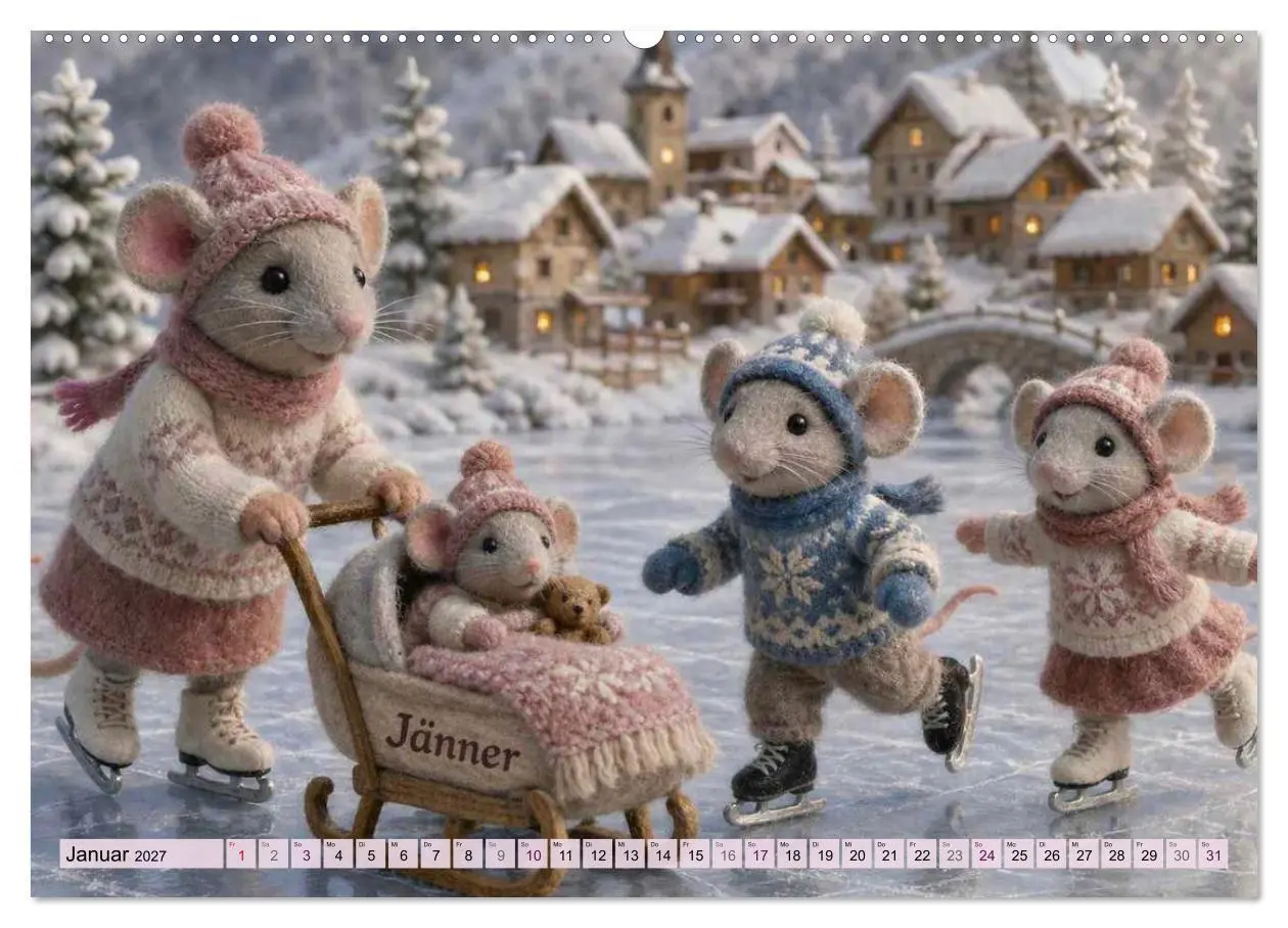 Bild: 9783569891494 | Mäusli Kalender (hochwertiger Premium Wandkalender 2027 DIN A2...