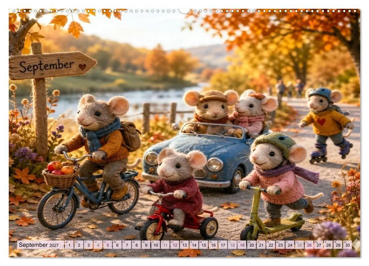 Bild: 9783569891494 | Mäusli Kalender (hochwertiger Premium Wandkalender 2027 DIN A2...