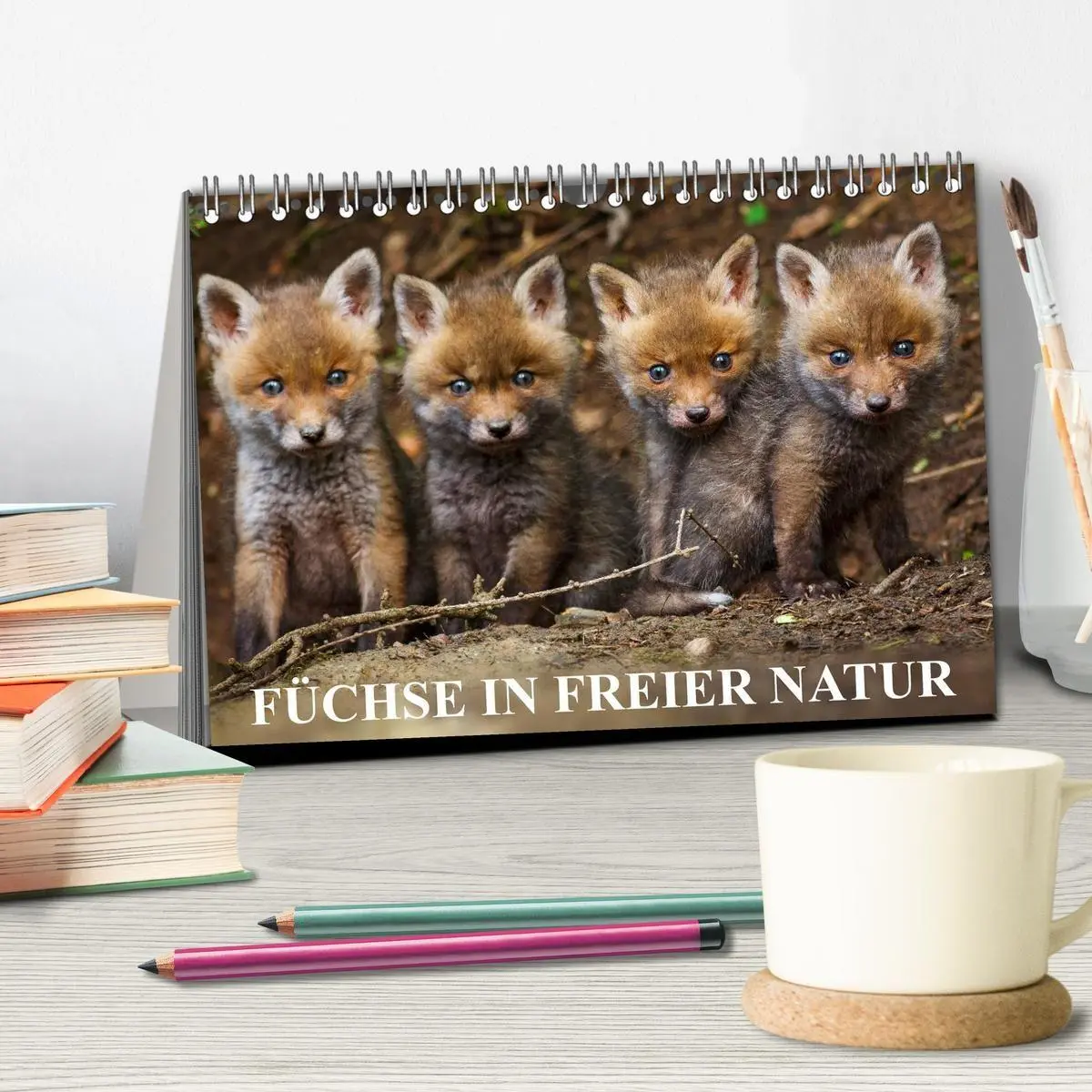 Bild: 9783594161494 | Füchse in freier Natur (Tischkalender 2027 DIN A5 quer), CALVENDO...