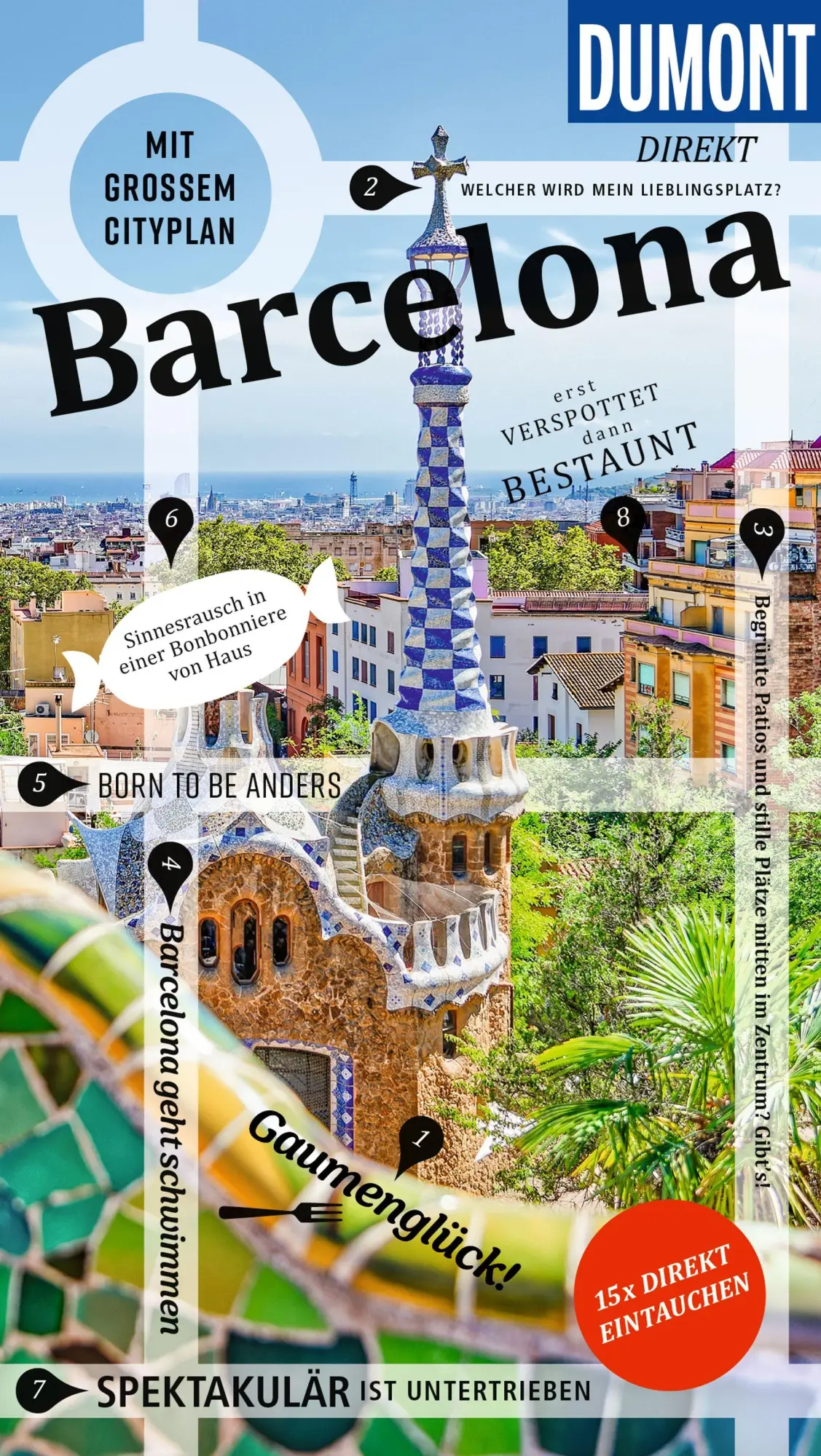Cover: 9783616001494 | DUMONT direkt Reiseführer Barcelona | Mit großem Cityplan | Martiny