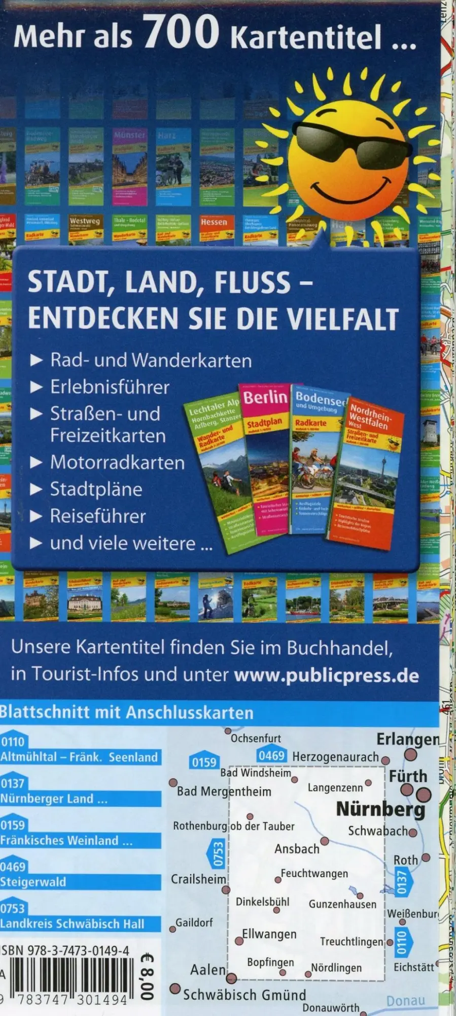 Bild: 9783747301494 | Romantisches Franken | (Land-)Karte | Radkarte | Deutsch | 2018