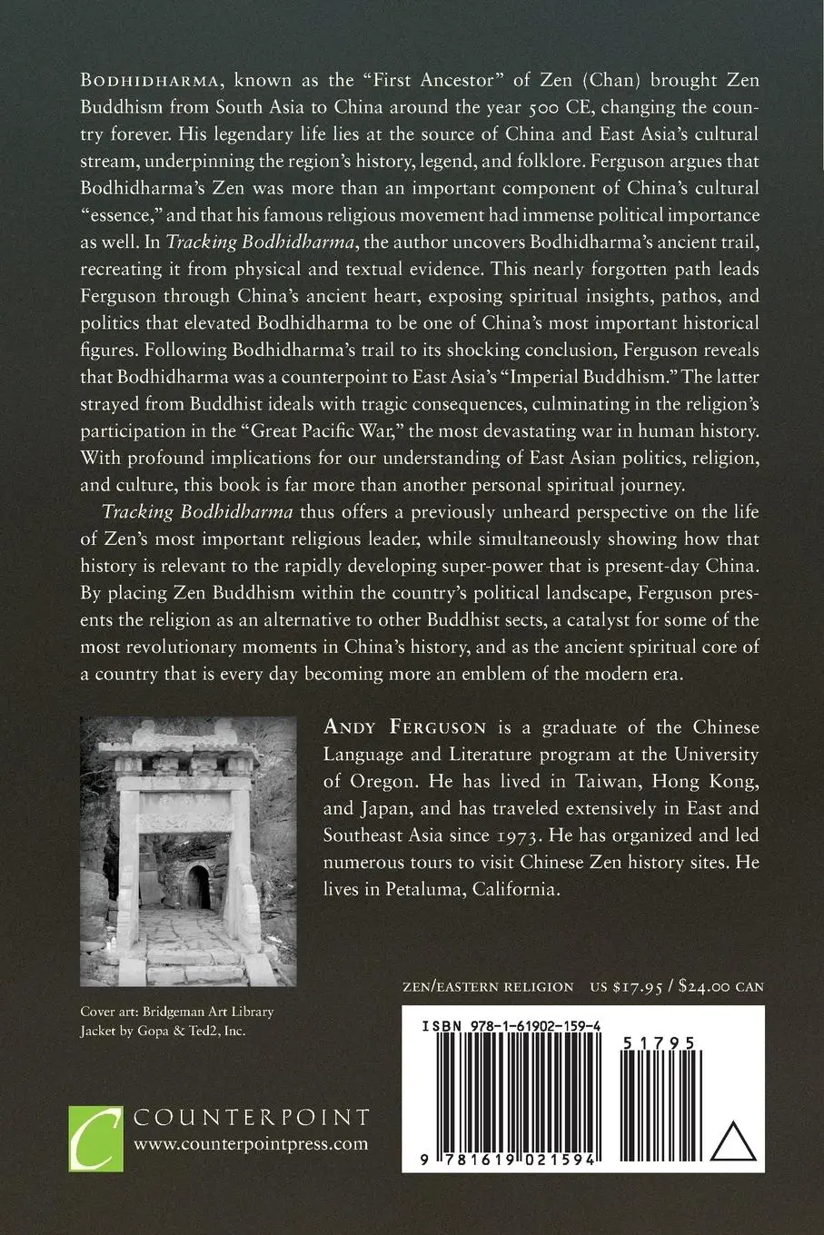 Rückseite: 9781619021594 | Tracking Bodhidharma | A Journey to the Heart of Chinese Culture