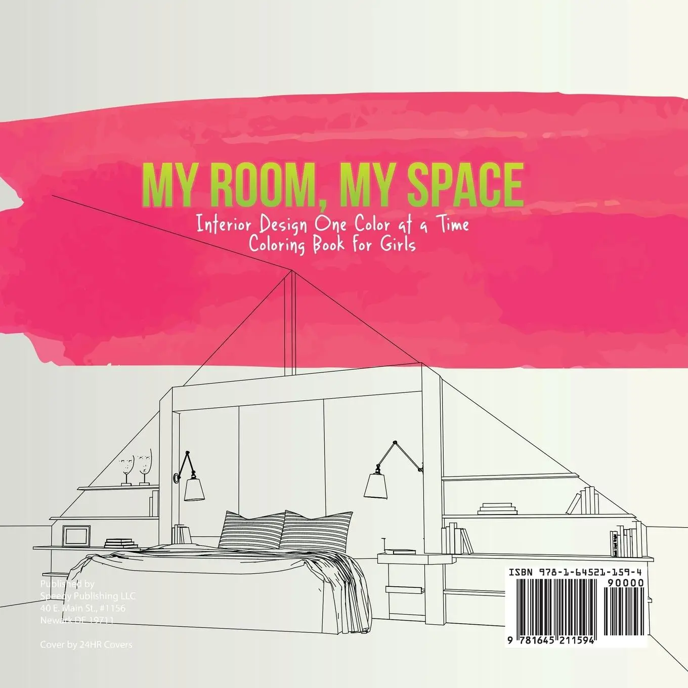 Rückseite: 9781645211594 | My Room, My Space Interior Design One Color at a Time Coloring Book...