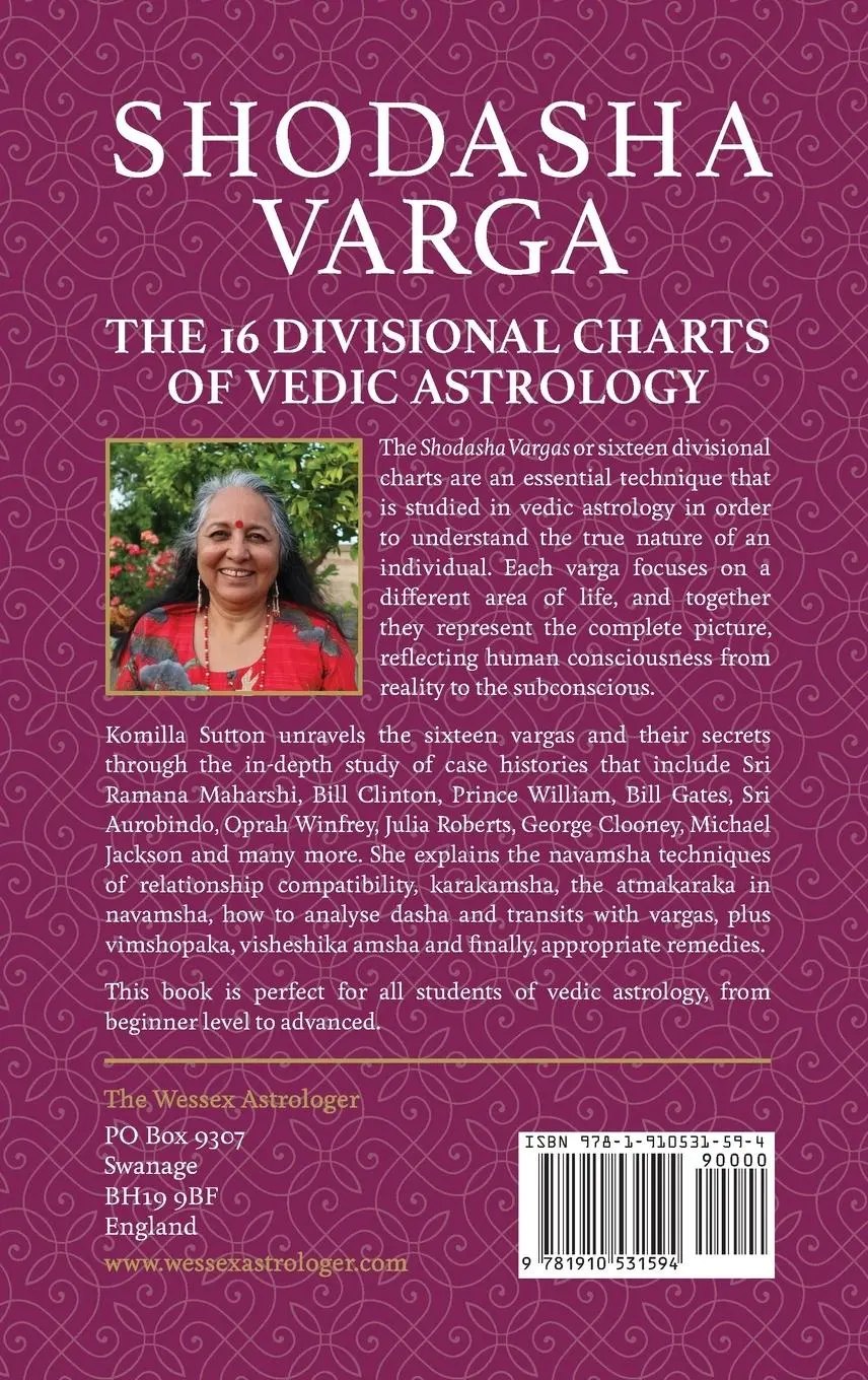 Rückseite: 9781910531594 | Shodasha Varga | The 16 Divisional Charts of Vedic Astrology | Sutton