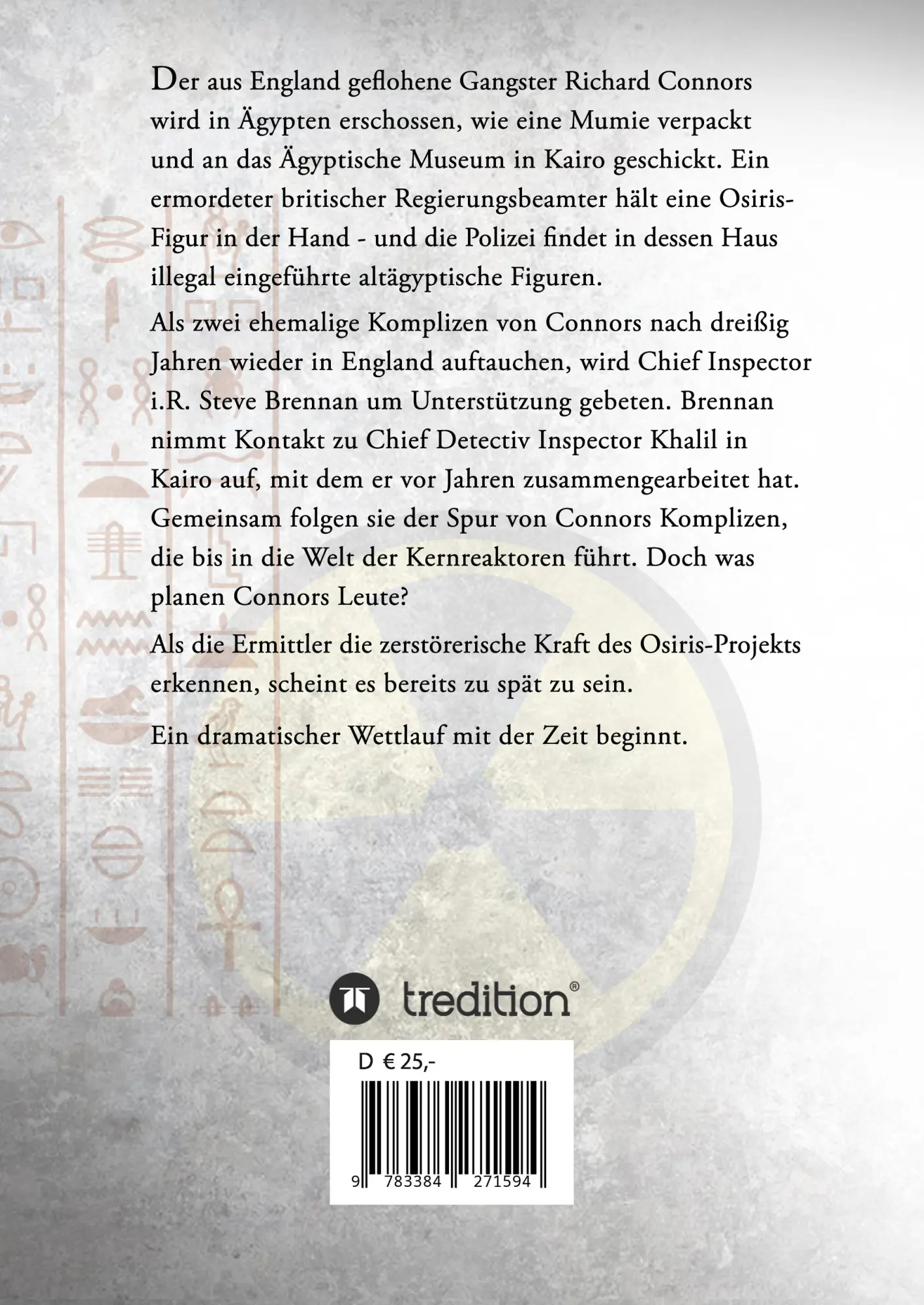 Rückseite: 9783384271594 | Die Spur des Osiris | Kriminalroman | Uwe Trostmann | Buch | 420 S.