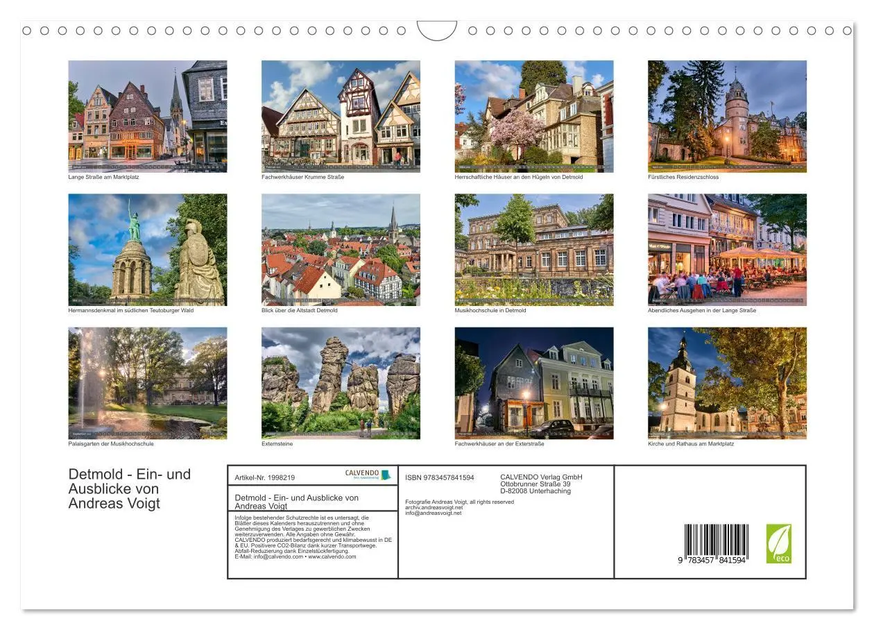Bild: 9783457841594 | Detmold - Ein- und Ausblicke von Andreas Voigt (Wandkalender 2026...