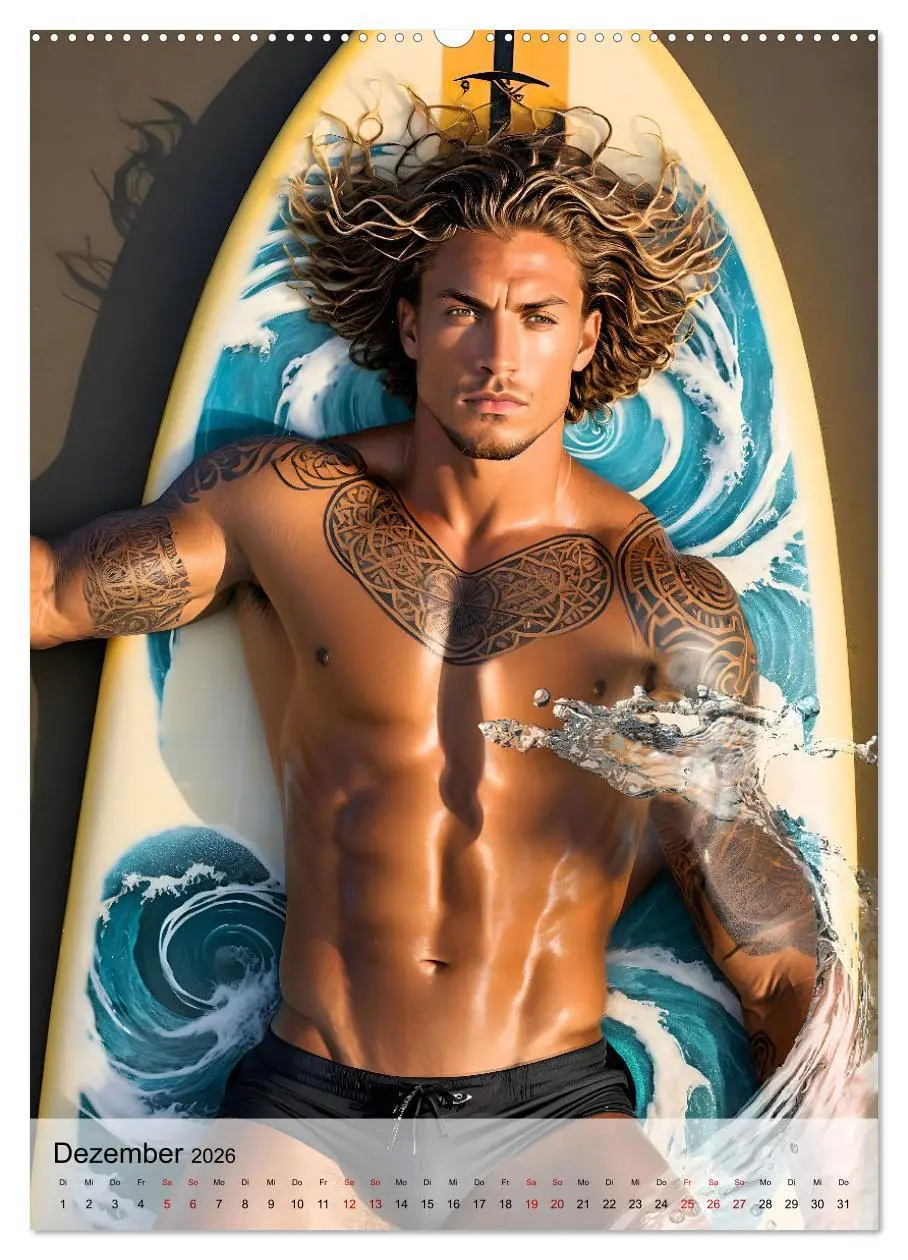 Bild: 9783516241594 | Surferboys - coole Jungs unter heißer Sonne (Wandkalender 2026 DIN...
