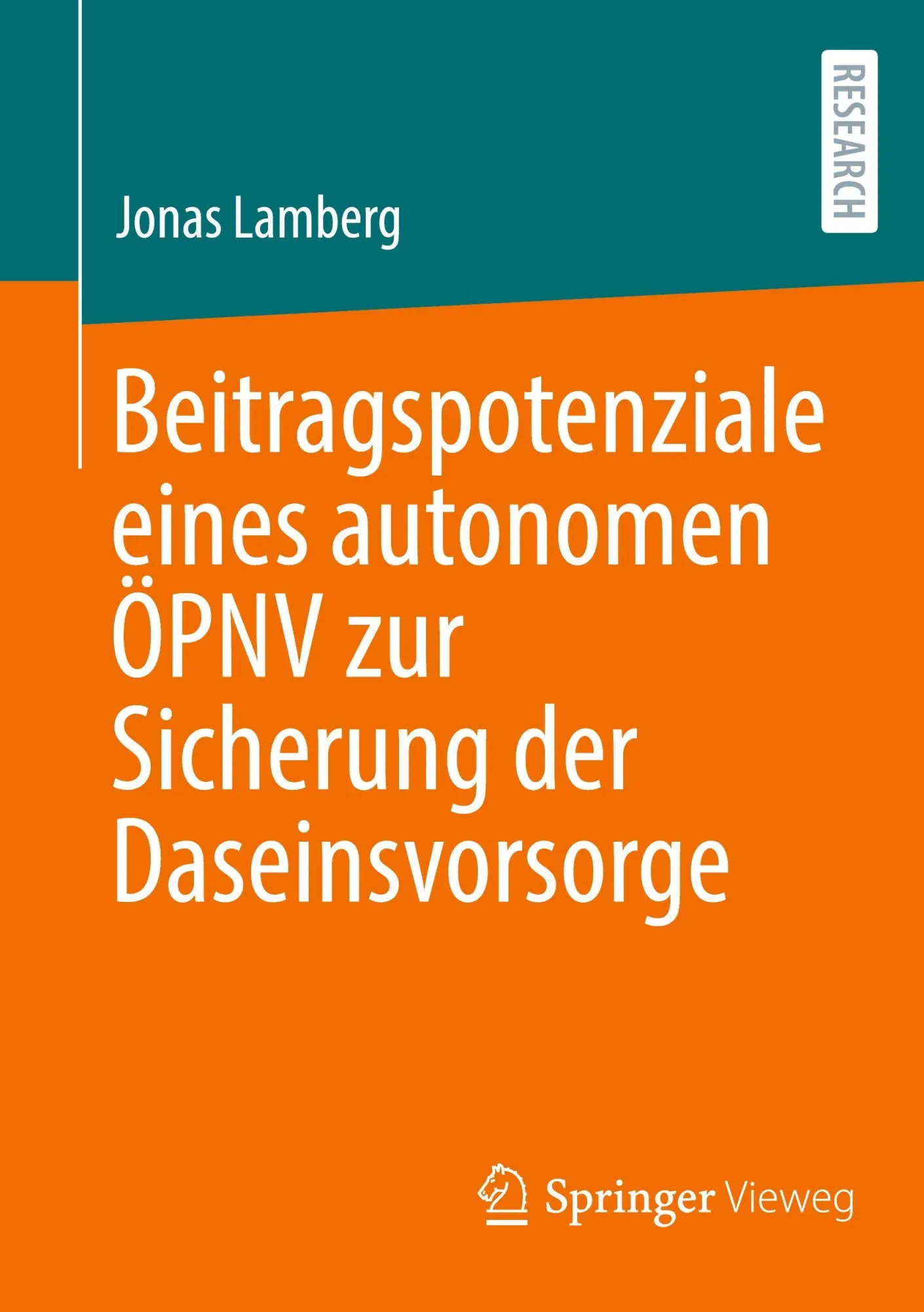 Cover: 9783658501594 | Beitragspotenziale eines autonomen ÖPNV zur Sicherung der...