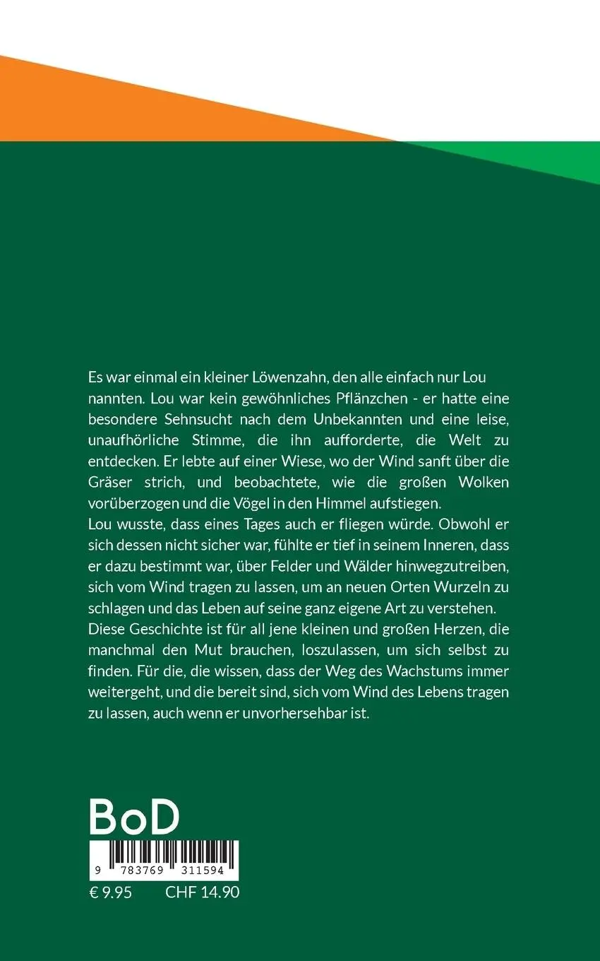 Rückseite: 9783769311594 | Lou, der kleine Löwenzahn | Stefan de Reuter | Taschenbuch | Paperback