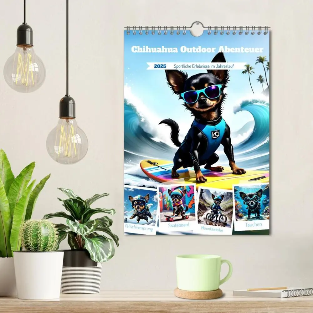 Bild: 9783457141694 | Chihuahua Outdoor Abenteuer (Wandkalender 2025 DIN A4 hoch),...