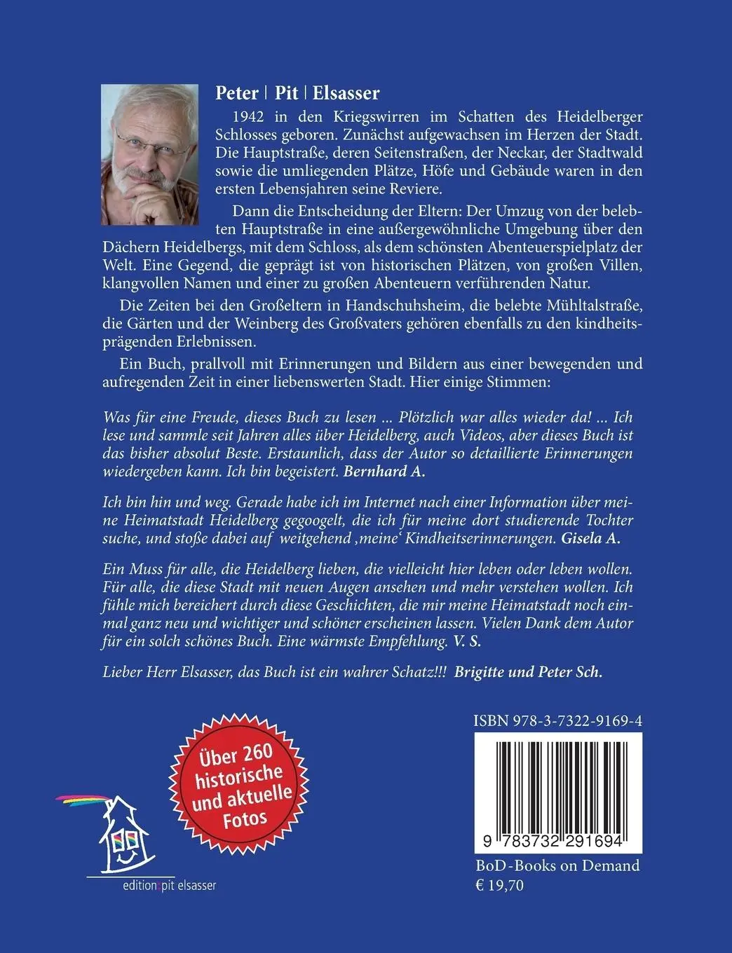 Rückseite: 9783732291694 | Heidelberg - Ich dreh mich noch einmal nach dir um | Elsasser | Buch