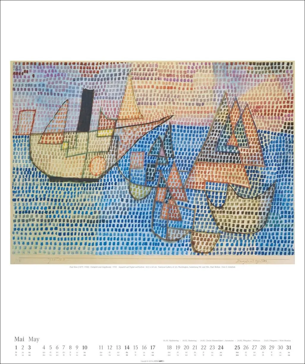 Bild: 9783839901694 | Paul Klee Kalender 2026 | Paul Klee | Kalender | Spiralbindung | 14 S.